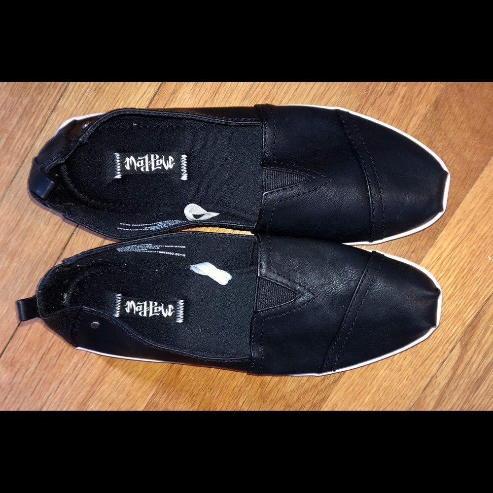 black slip on shoes
